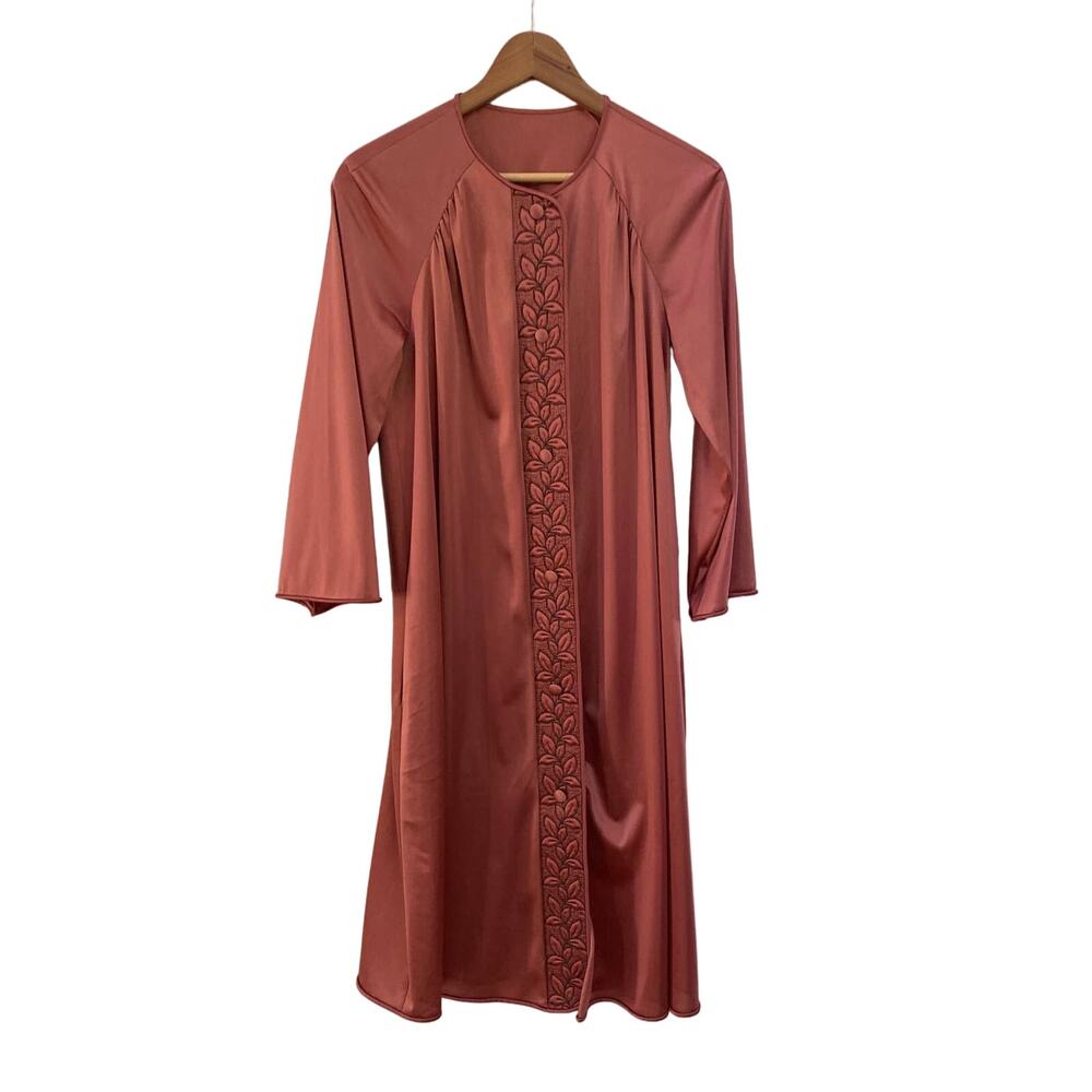 Vanity Fair Vintage Dusty Rose Robe Sz Small Housecoat, Lounge Wear Boho Retro